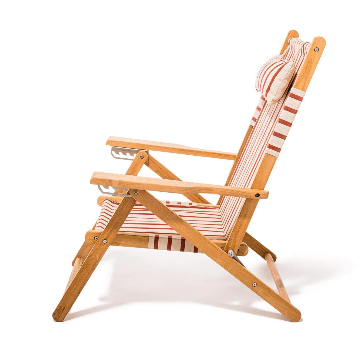 Business & Pleasure THE TOMMY CHAIR - TEAK NATURAL - MONACO LE SIRENUSE STRIPE