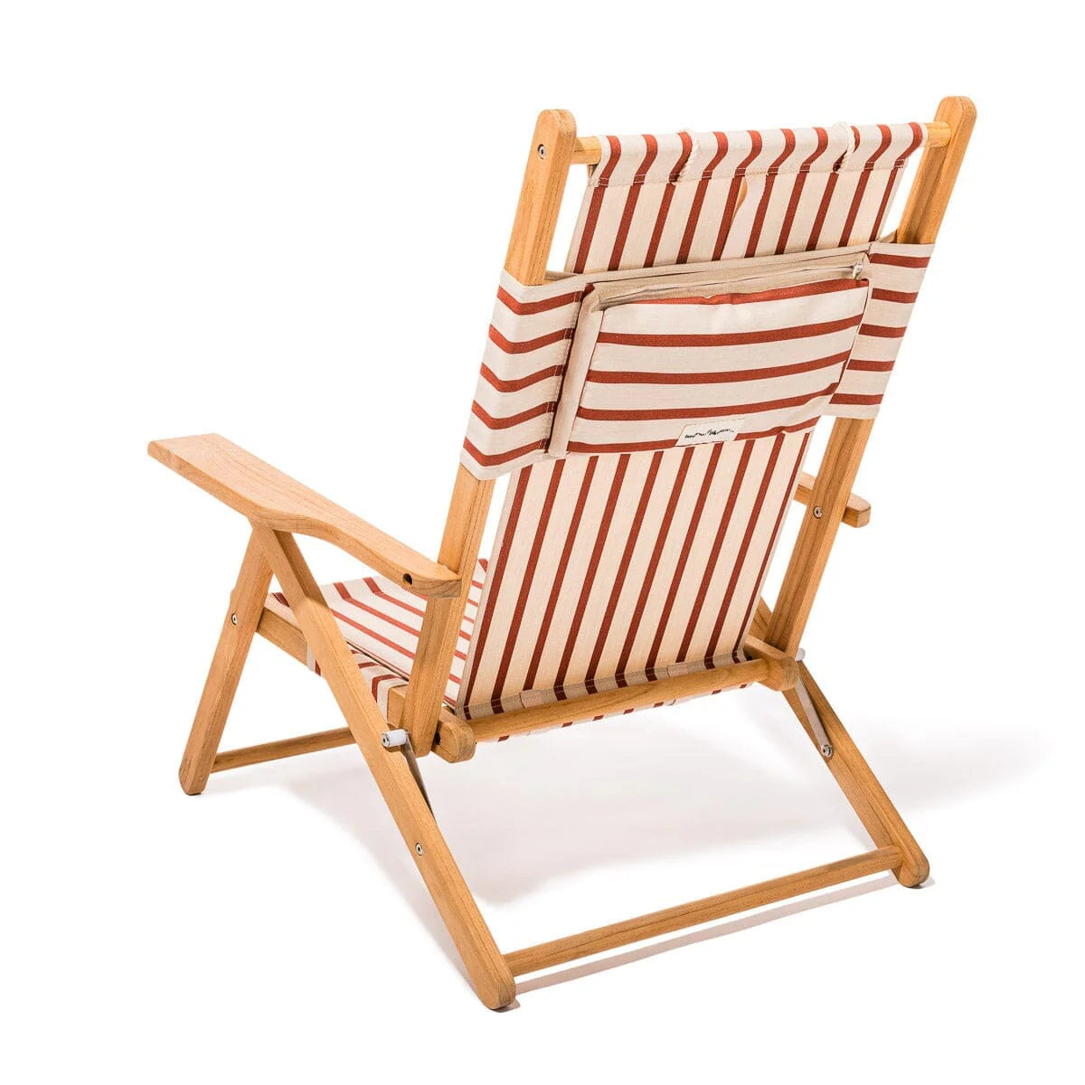 Business & Pleasure THE TOMMY CHAIR - TEAK NATURAL - MONACO LE SIRENUSE STRIPE