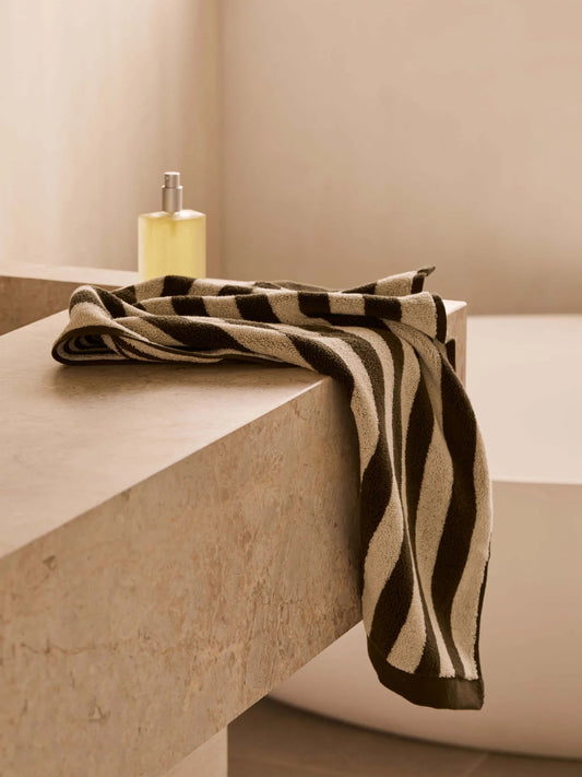 LM Home Raye Olive Hand Towel