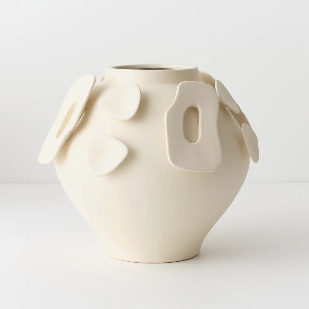 Floral Interiors Skagen Vase Ivory