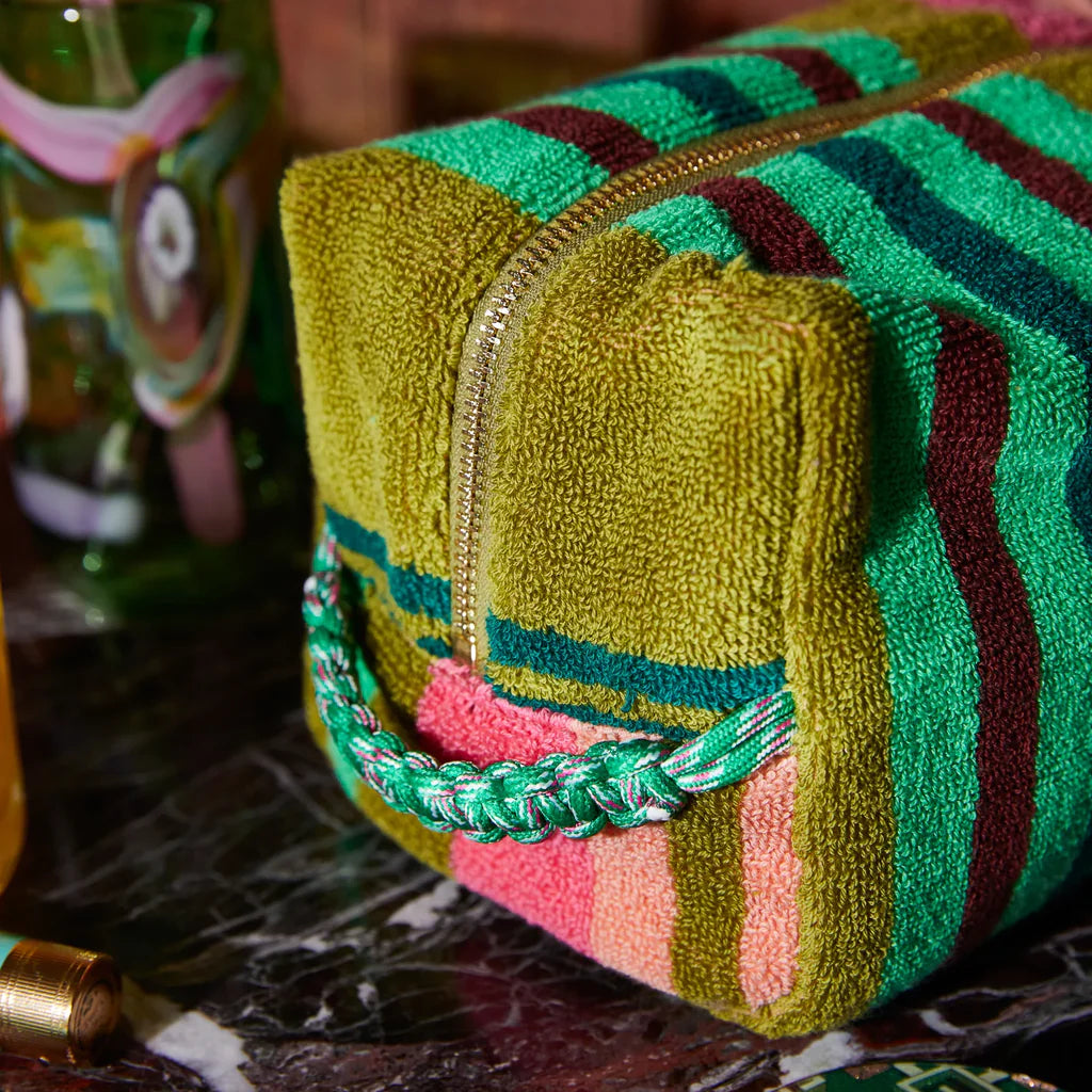 Sage X Clare Nicolette Terry Pouch | Juniper | Large