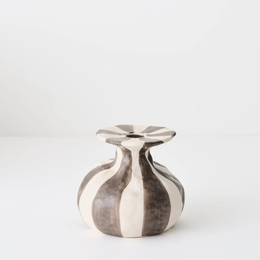 Floral Interiors Oreio Vase Chocolate