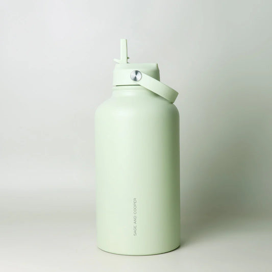 Sage & Cooper Insulated Drink Bottle Light Green 1.8L