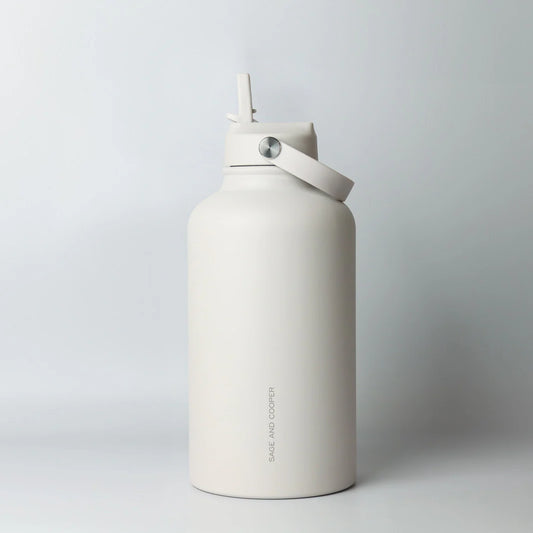 Sage & Cooper Insulated Drink Bottle Stone 1.8L