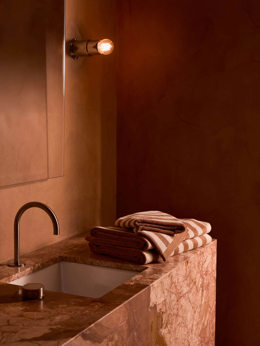 LM Home Raye Terracotta Hand Towel