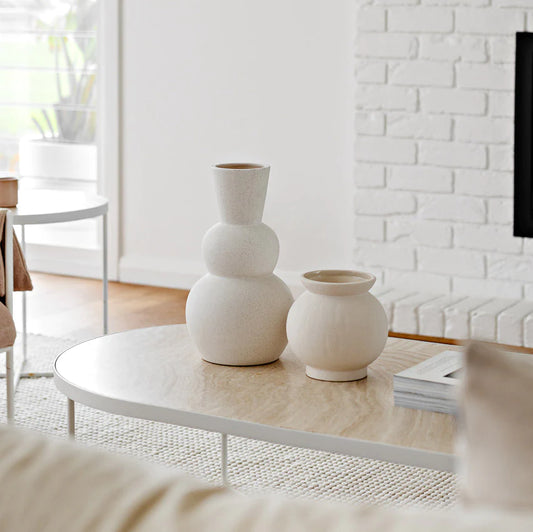 Lola Vase - Matte Cream